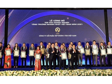 iTek lọt Top 10 doanh nghiệp tăng trường nhanh nhất Việt Nam 2021
