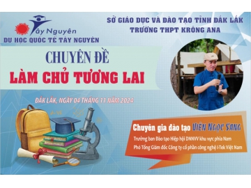 CÔNG TY CỔ PHẦN I-TEK VIỆT NAM - CHI NHANH TÂY NGUYÊN TÀI TRỢ CHƯƠNG TRÌNH GIÁO DỤC KỸ NĂNG SỐNG TẠI TRƯỜNG THPT KRÔNG - ANA (ĐẮK LĂK)