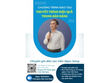 CHƯƠNG TRÌNH ĐÀO TẠO “THUYẾT TRÌNH HIỆU QUẢ TRONG BÁN HÀNG”: